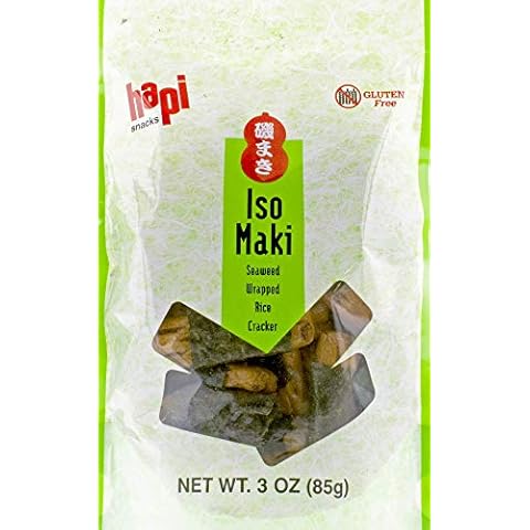 Nishiki Arare Iso Maki Seaweed Wrapped Rice Crackers, 3 oz Cover