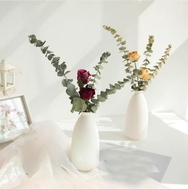 Bouquet Naturel De Fleurs Séchées À L'Air De Marguerites De Blé Et De Lavande avec Vase