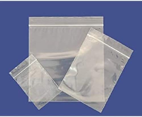 GRIPWELL 100 4.5 x 4.5 Grip Seal Bags | Reusable Clear Plastic Bags | Strong Resealable Zip Lock | Polythene Packaging for Food Storage Jewellery Medicine Herbs 11.2cm x 11.2cm
