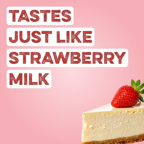 Image of Clean Simple Eats Whey Isolate Protein Powder, Strawberry Cheesecake, Naturally Sweetened, Zero Added Sugar, 20g 100% Grass Fed Protein Powder with Digestive Enzymes, Gluten Free, Non GMO, 30 Servings