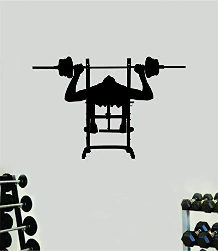 Bench Press V2 Silhouette Wall Decal Sticker Vinyl Art Bedroom Room Decor Teen