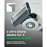 DORCO SLEEK 6 Blade Razor for Men with 2 Cartridges | Men's Cartridge Razors with Razor Handle and Smooth Shaving Blades | Men’s Razors with Multi-Flex Technology - Image 5