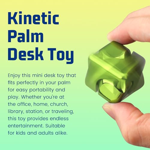 Image of Dilabnba Fidget Spinner Cube Toy for Boys 3-12 Kids Adults, Fidget Block Figner Spinner Focus 2 in 1 Spinning, Mini Easter Basket Stuff Desk Relaxing EDC Toy (Green)