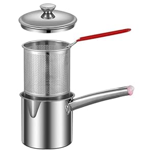 Okeeyseda 1 Set Fritteusentopf mit Korb