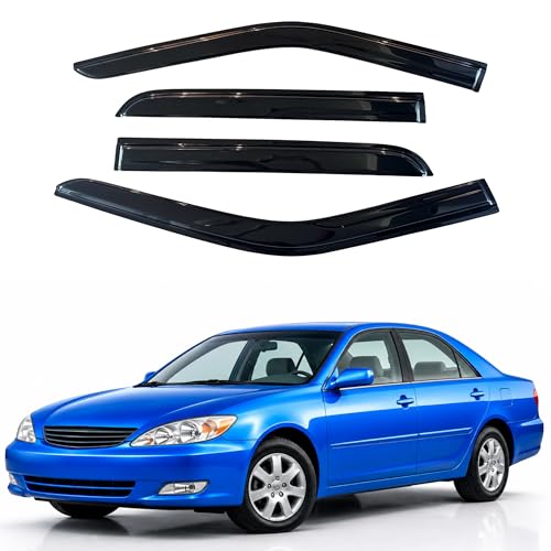 Image of IG Window Visors Fit for 2002-2006 Toyota Camry, Out-Channel Rain Guards Vent Wind Deflectors 4PC, Car Accessories for 02-06 Camry
