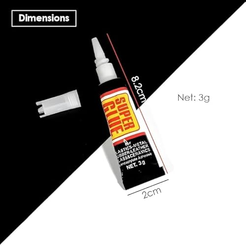 جل سوبر جلو شفاف غير قابل للتنقيط، سريع الجفاف، لاصق فوري مع اداة توزيع دقيقة، 3 غرام لكل انبوب، صمغ فوري للبلاستيك والمعدن والسيراميك والاحذية والخشب والجلد والحرف اليدوية، عبوة من 3 قطع