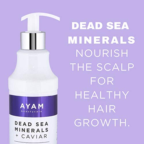 Ayam Beautycare Dead Sea Minerals + Caviar Conditioner Anti-Aging Replenishing Moisture For Dry And Damaged Hair, Haircare For Smooth, Hydrated Hair 13.5 Fl Oz #TOP3