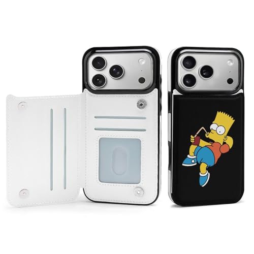 iPhone 17 Pro Max 用 ケース 手帳型 ザ・シンプソンズ アイフォン17用 対応 スマホケース Case 財布型 カード収納 携帯ケース おしゃれ