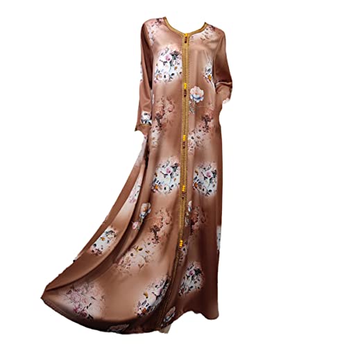 Vêtements islamiques de style dubaïote et robe musulmane longue en taille XXL