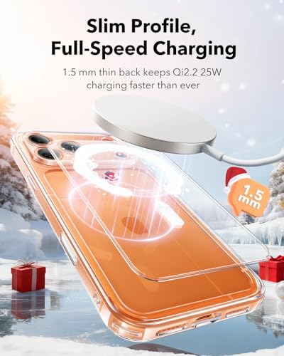 Image of ESR for iPhone 17 Pro Max Case, Camera Control Cover, Compatible with MagSafe, Shockproof Military-Grade Protection, Magnetic Phone Case for iPhone 17 Pro Max, Classic Hybrid Case, Santa Skater