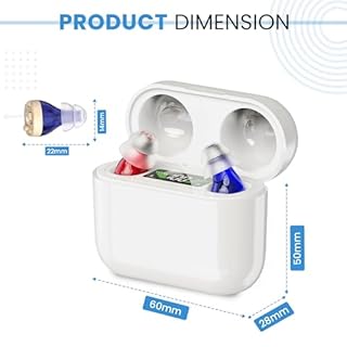 Zingle Amplificatore audio ricaricabile, amplificatore vocale personale con microfono per chiarezza del suono, design invisibile con display HD, riduzione del rumore e durata