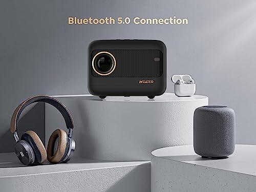 WZATCO Eve | Portable 720P Native Projector for Home | 1080P Full HD Support | Electronic Focus | Bluetooth 5.0 | 3500 lumens (350 ANSI) | 5W HiFi... - Image 5