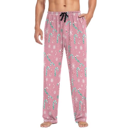 Men's Casual Pajama Pants Sleepwear Bottoms with Pocket Lounge Trousers Sleep Pant for Boyfriend Husband Dad S-XXL3