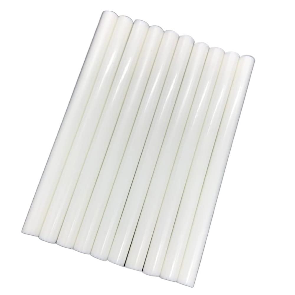 TAZYYZUU 10 Pcs White 7MM Hot Melt Glue Sticks for Electric Car Audio Craft Repair Adhesive Wax Stick