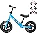 Produktbild Birtech Laufrad Kinder ab 1 2 3 4 Jahre Balance Fahrrad 12 Zoll Kinderrad Lauffahrrad Sport Fahrrad mit Stahlrahmen, Verstellbarer Lenker & Sitz für Kinder,Blau
