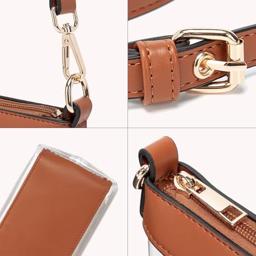 Wuflyover Clear Bag for Stadium Events, Clear Purses for Women, Stadium Approved Crossbody Bag (Brown) by Wuflyover - Used condition - Image 2