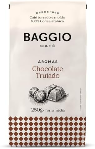 Baggio Café Café Torrado e Moído Aroma de Chocolate Trufado 250g