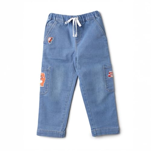 Image of Nautinati Boys Cotton Denim Jeans with Value-Added Detailing | Age 2-10 Years