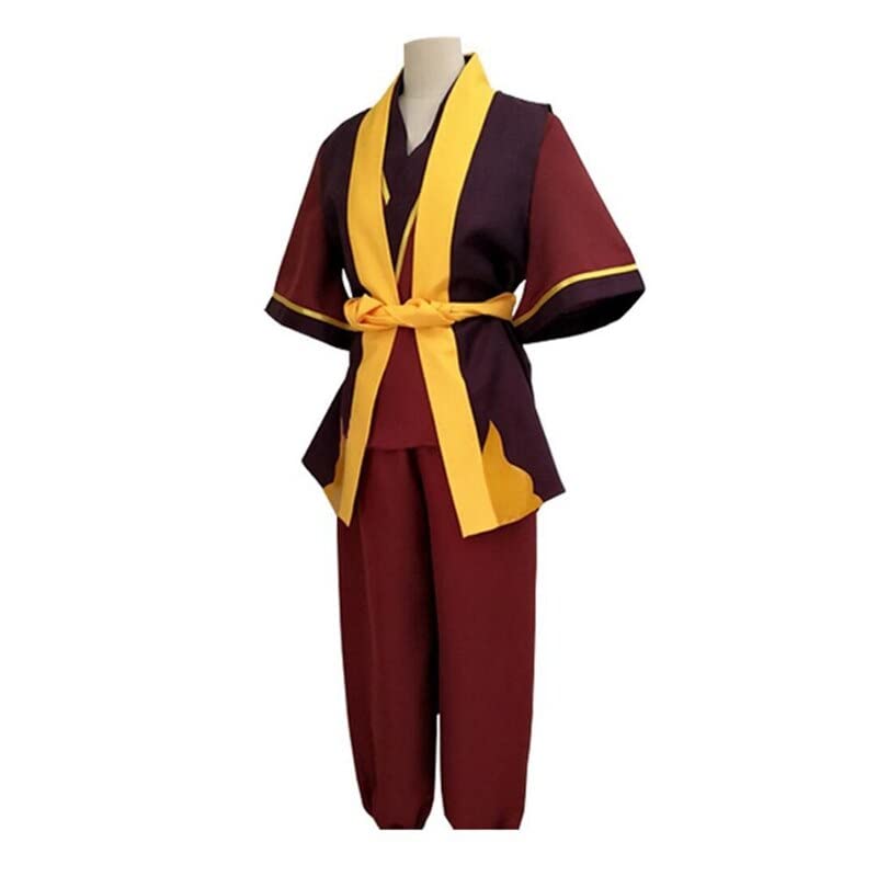 A-i-r-b-e-n-d-e-r P-r-i-n-c-e Z-u-k-o Cosplay Costume Anime Custom Made Uniform (Color : Men, Size : XL)