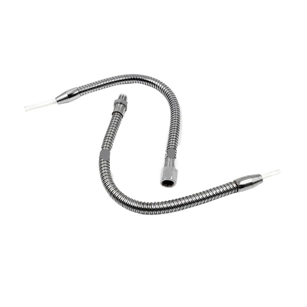 SBTRKT Flexibler Kühlmittelschlauch aus Metall for Wasser- und Ölkühlung mit Rundkopfdüse und einstellbarem Schalter for die Kühlung von CNC-Drehmaschinen(3/8 Male 500mm)
