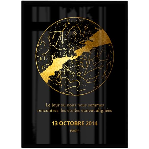 Affiche Astronomique Constellation Cadeau Idéal Occasions Spéciales
