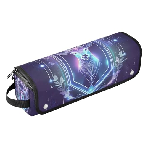 Hot Hair Tools Borsa da viaggio e tappetino resistente al calore, organizer portatile per strumenti per lo styling dei capelli, per piastre, ferri arricciacapelli, cervi spirituali