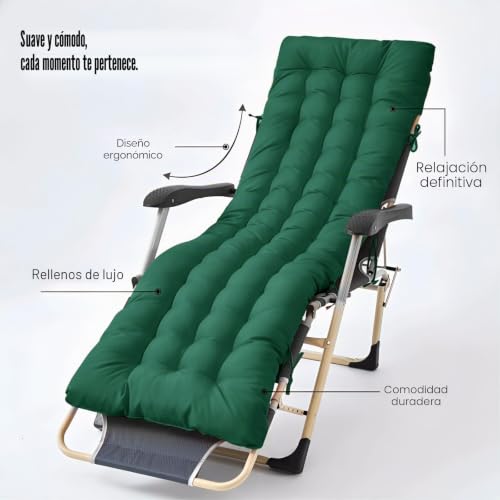 Cojín para tumbona de exterior impermeable que no se resbala 5