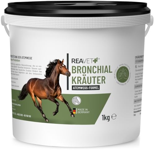 ReaVET Bronchialkräuter Pferd 1kg - Natürliche Kräuter bei Husten &...