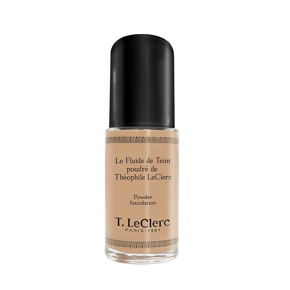 T. LeClerc - Fluide de Teint Poudré - Teinte 04 Beige Abricoté Mat - Vegan - Testé Sous Contrôle Dermatologique