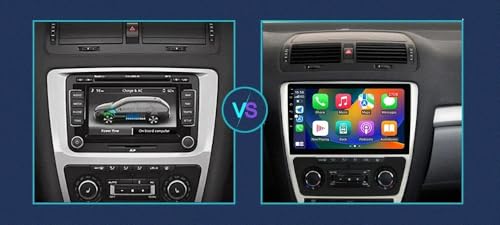 Radio coche 2 DIN con pantalla táctil, Android Auto y Bluetooth para Skoda Octavia 2