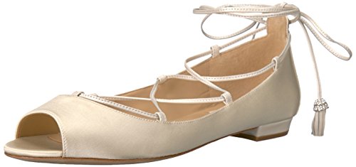 Badgley Mischka Bloom Ballerines Chaussures de Mariée Plates Chic