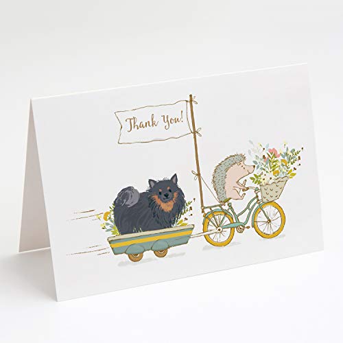 Caroline's Treasures LGA1084GCA7P Greeting Cards and Envelopes Pack of 8, Blank Cards with Envelopes Whimsical A7 Size 5x7 Blank Greeting Cards,