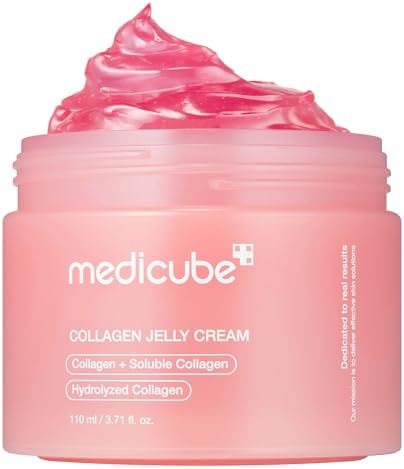 medicube Collagen Jelly Cream- Niacinamide & Freeze-Dried Hydrolyzed Collagen-Boosts skin barrier hydration & gives 24h Glow & Firmer looking skin | No artificial color, Korean skincare (3.71 fl.oz.)