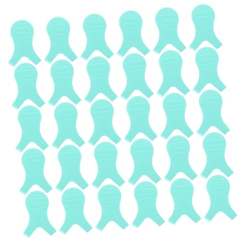 Healeved Silicone Grafted Eyelash Brush Set 30pcs Lash Perming Tools Y-shape Brush for Natural Lashes Safe Comfortable Handle Ideal for Women Girls