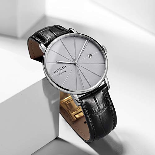 Image of Automatic Watch for Men, Japanese Automatic Mechanical Movement, Sapphire Crystal, Date Display, 50M Water Resistant, 40mm Minimalist Dress Watch