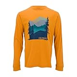 Coleman Long Sleeve Graphic Tee for Men (Aspen Heather, XXL)