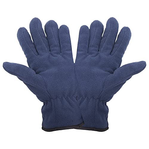 Floso® Mens Winter Thermal Fleece Gloves (3M 40G) (Large) (Black) #TOP5
