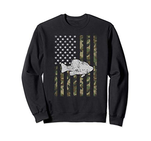 Camouflage Flag Crappie Fishing Sudadera
