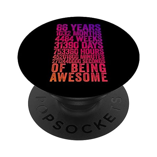 Divertida camisa de cumpleaños 86 Old Meter Funny 86 Year Old Gifts PopSockets PopGrip Intercambiable