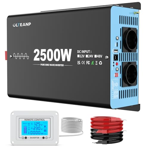 Onduleur 2500W pur sinus pour l'autonomie en camion et fourgon aménagé