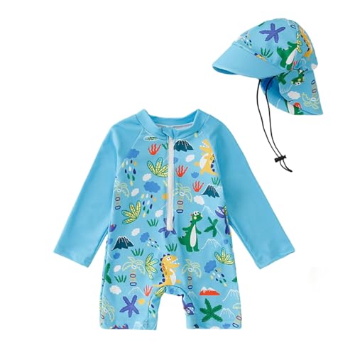 Maillot de bain bébé garçon zippé à manches longues et séchage rapide