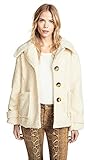 Free People Women's So Soft Cozy Peacoat, Ivory, Off White, Small