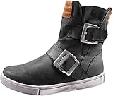  Andrea Conti Damen 0346833 Biker Boots, Mehrfarbig (D.Blau/Cognac 378), 39 EU