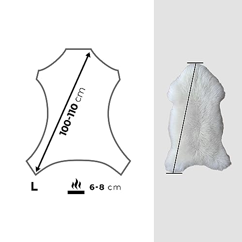 Schaffell Home Lamb Lammfell Weiß 100-110 cm – Echt und Weich
