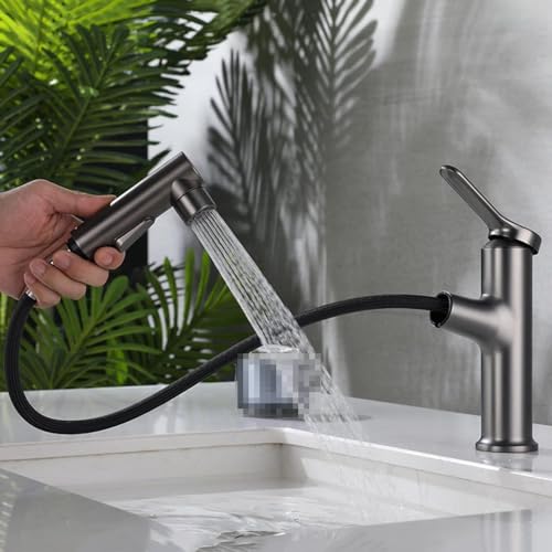 Robinet de salle de bains avec pulvérisateur TYKHGFS, mitigeur monocommande en cuivre