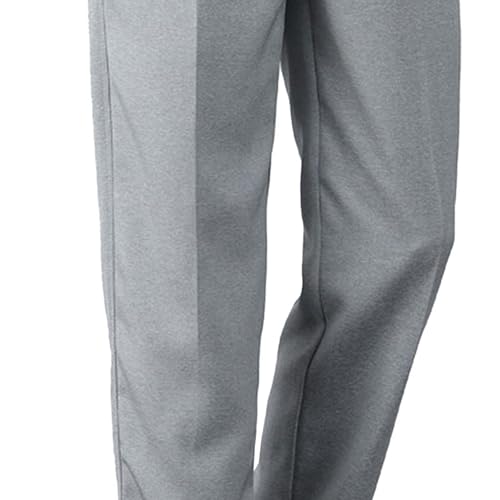 Mens Elastic Waist for Seniors Pants Expandable Waist Flat Front Pant Classic Fit Flat Front Dress Trousers2