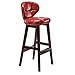 Produktbild Crazy stool Zhou-WD Cash Register Hocker, Store Restaurant Freizeit Hocker Schaufenster Hoher Hocker Kunstleder-Sitzfläche Barhocker Stühle & Hocker (Color : Red, Size : 75CM)