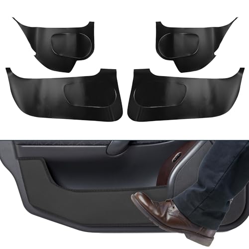 FUELHOOD レザー製 車ドア アンチキックパッド ステッカー (VEZEL) RU1 RU2 RU3 RU4 RU ドアサイドエッジガードプロテクター 内装アクセサリー カーボンファイバー 2枚