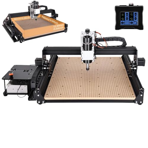 Máquina enrutadora CNC para tallado de metal y madera de precisión, grabado, corte, ideal para carpintería, plástico, proyectos acrílicos con controlador incluido