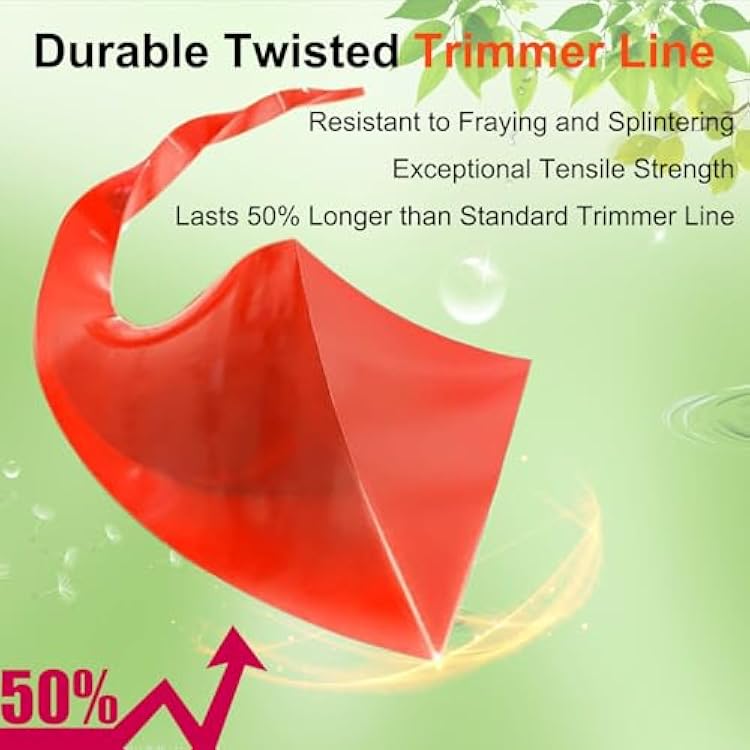 3 lbs 0.095in Trimmer Line, 0.095 line fits for EGO ST1502LB ST1521S ST1511T ST1523S ST1623T ST1502SA ST1520S ST1534 String Trimmer, AL2420PB, AL2420P line compatible with all EGO Power+ trimmers